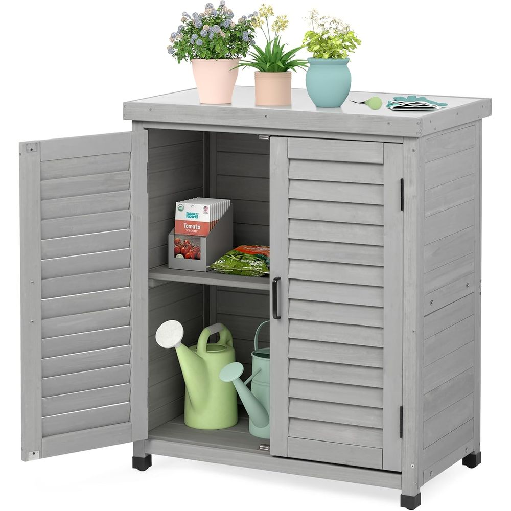 Outdoor Furniture Bench - Outdoor Storage Cabinet & Potting Bench