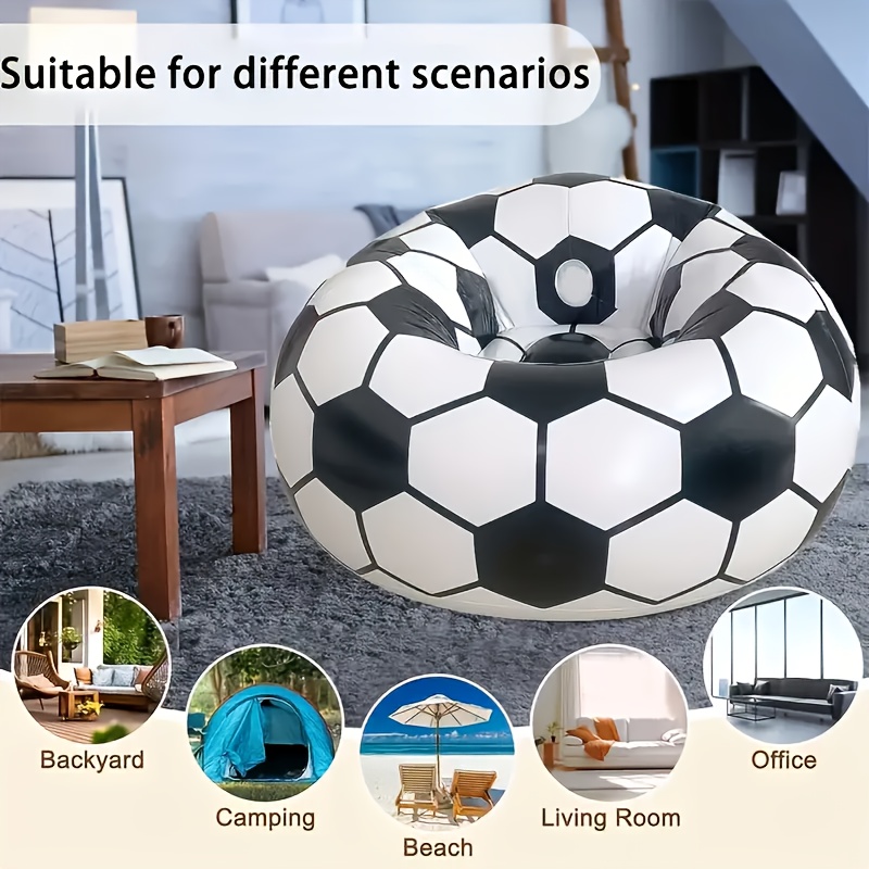 Outdoor Furniture Cushions - Inflatable Football-Shaped Sofa And Basketball-Shaped Lazy