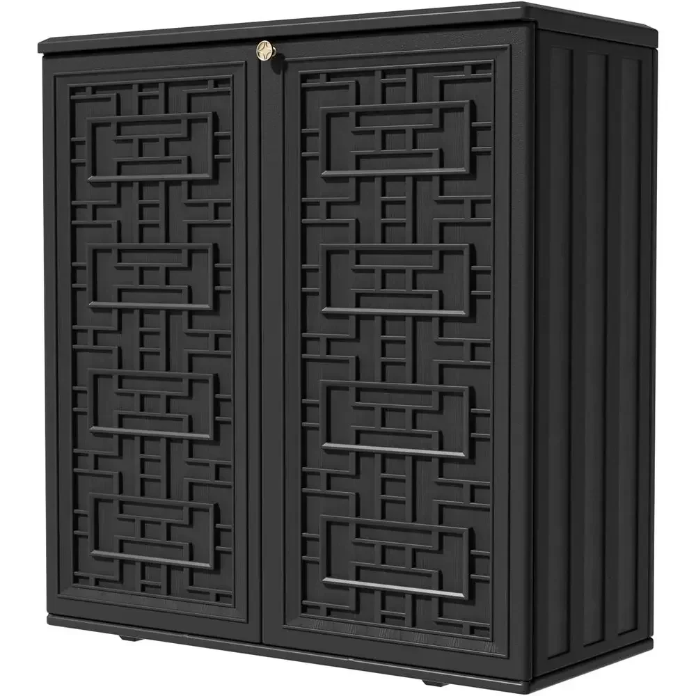Outdoor Furniture Cushions - Weatherproof Resin Outdoor Storage Cabinet, 62
