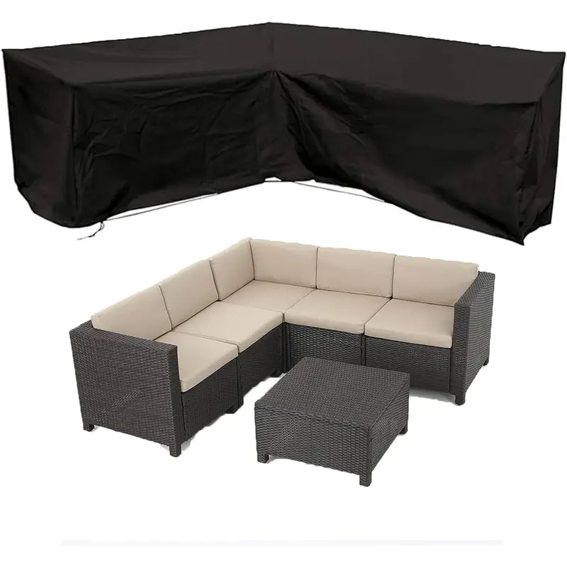 Outdoor Furniture Weatherproof - Anti-UV L-shaped Outdoor Sofa Cover Waterproof