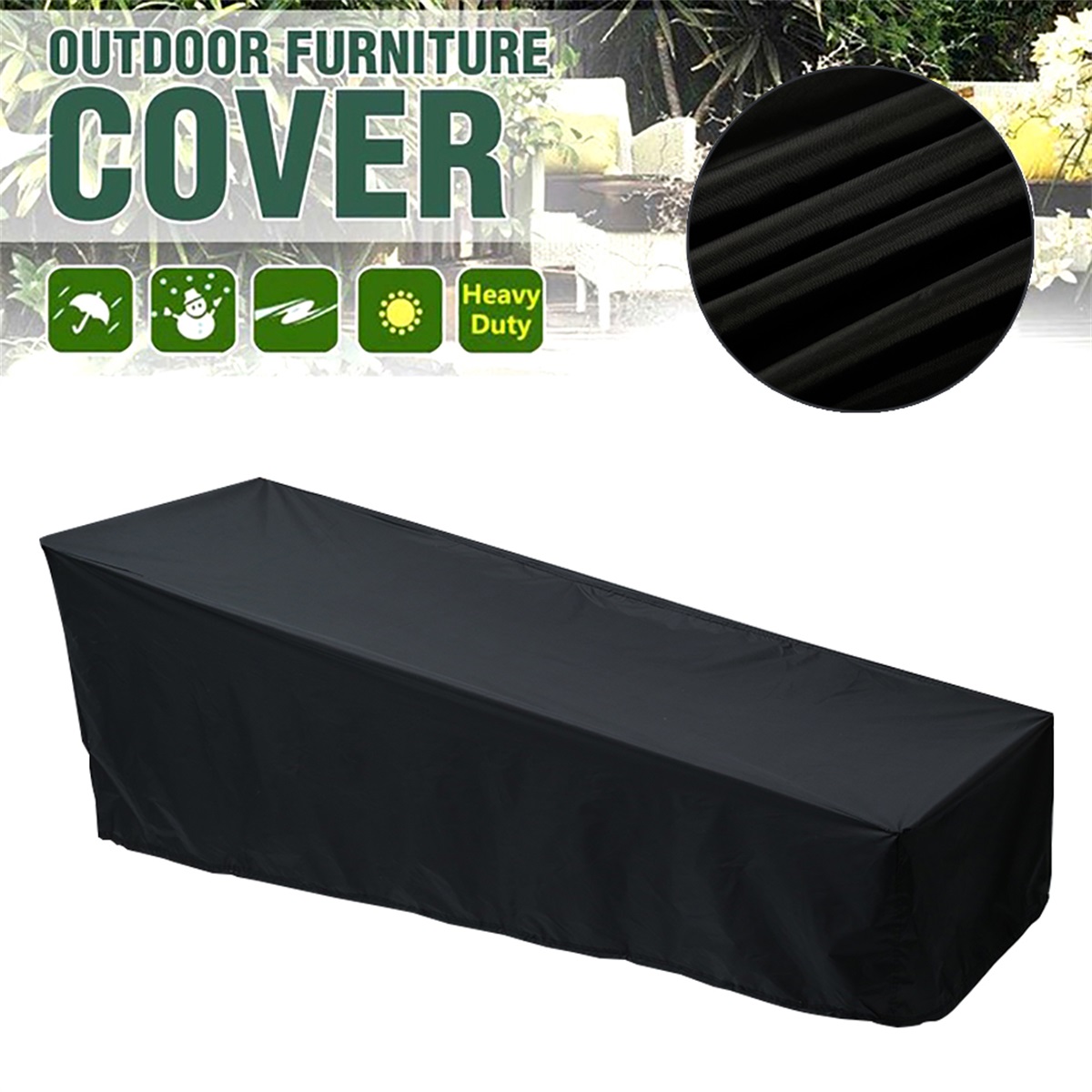 Outdoor Furniture Weatherproof - Outdoor Garden Sunbed Cover Sun Lounger