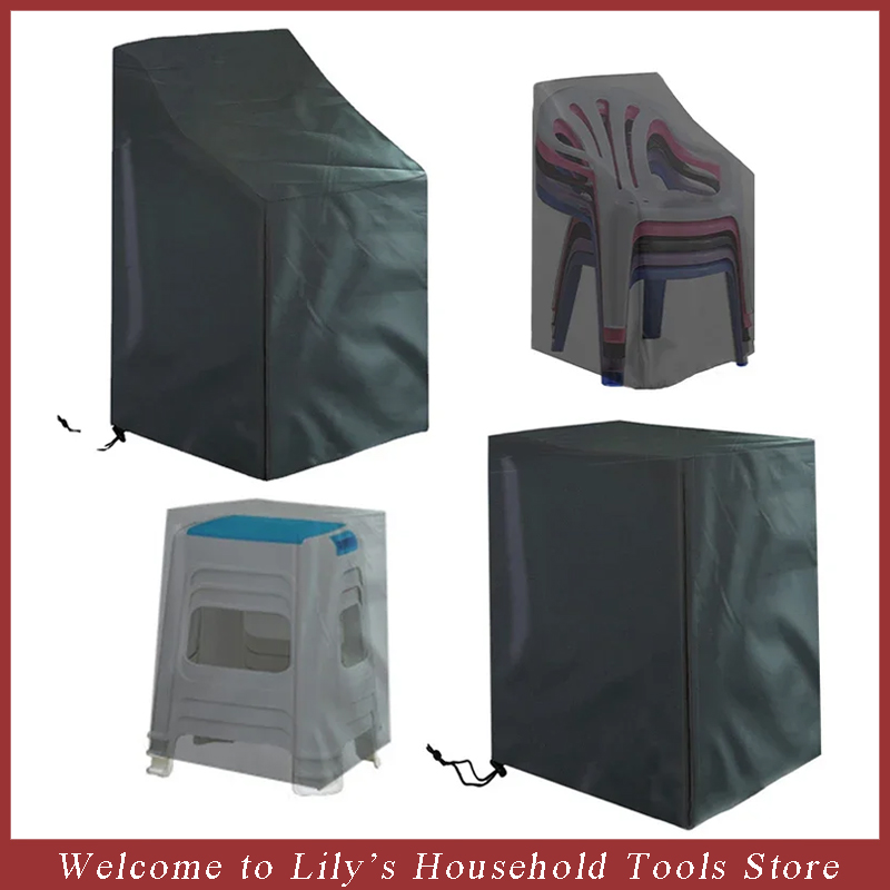 Outdoor Furniture Weatherproof - Stacked Chair Dust Cover Outdoor Garden