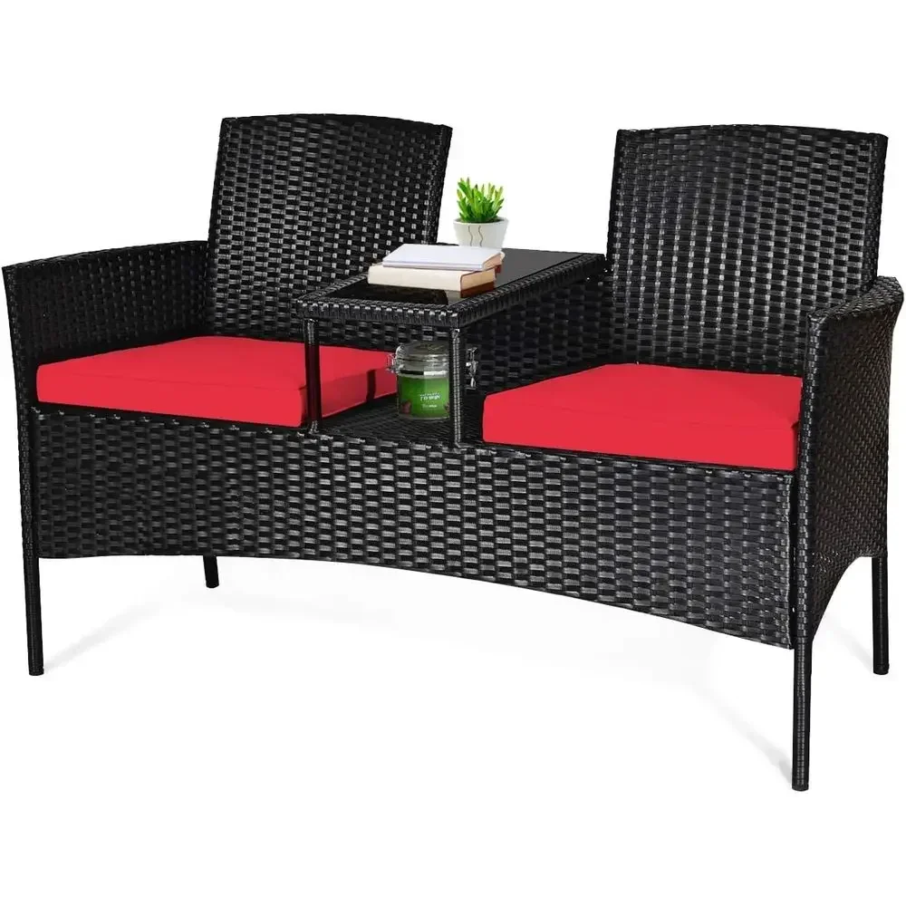 Outdoor Furniture Bench - All-Weather Outdoor Patio Furniture Set with