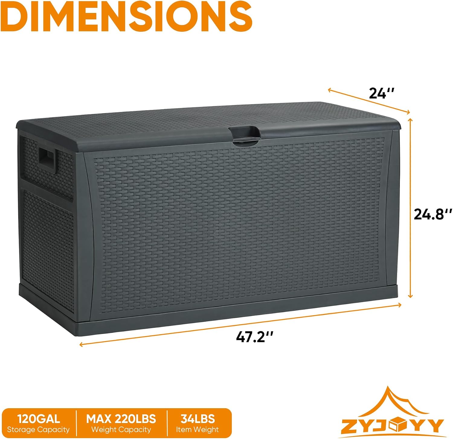 100 Gallon Resin Deck Box Wate - Outdoor Furniture Resin review and price