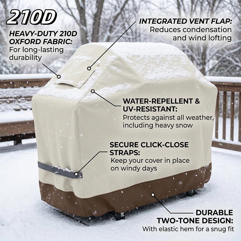 210D BBQ Beige Barbecue Grill  - Outdoor Furniture Weatherproof review and price