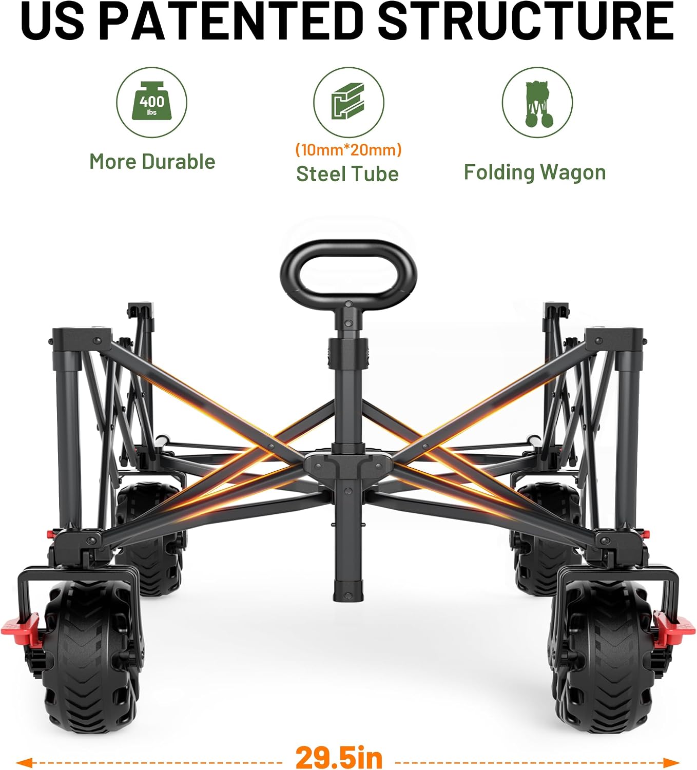 Extra Wide Heavy Duty Wagon Ca - Outdoor Furniture Grey review and price