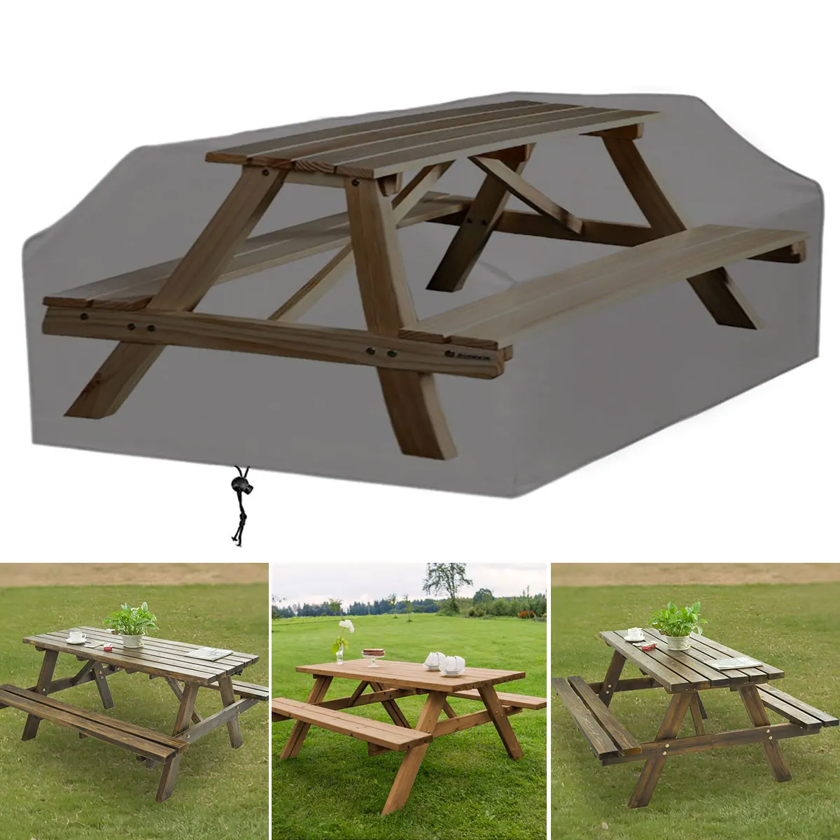 210D For 6/8 Seater Picnic Tab - Outdoor Furniture Grey review and price