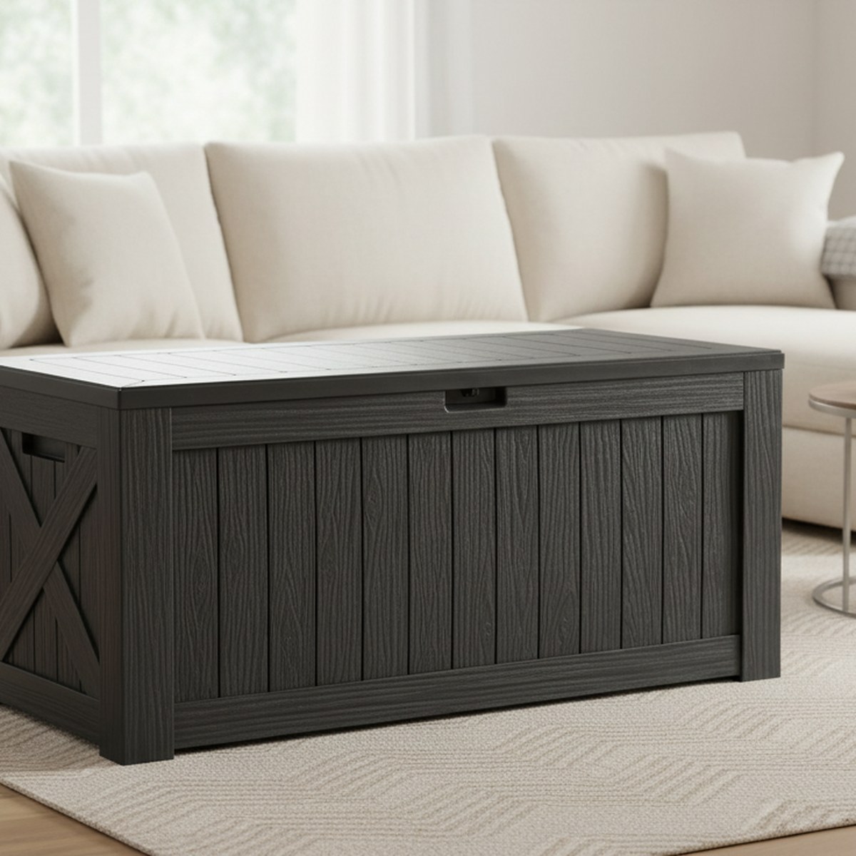 Large 120 Gallon Outdoor Deck  - Outdoor Furniture Resin review and price