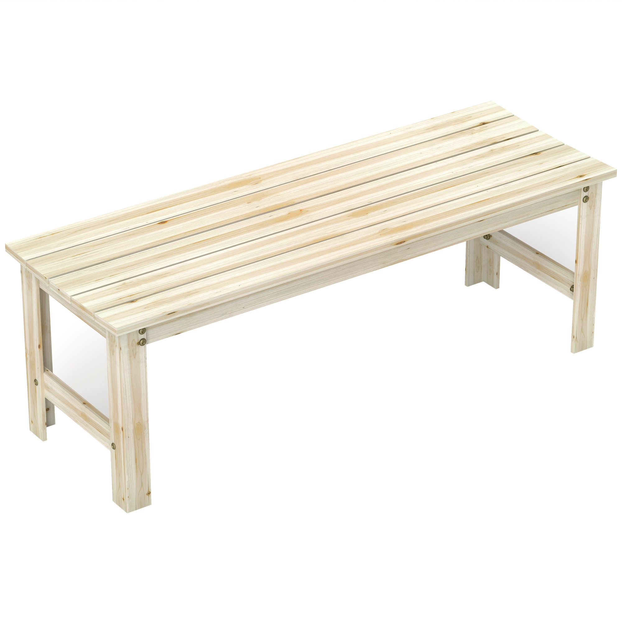 2-Seat Wood Garden Bench, Slat - Outdoor Furniture Bench review and price