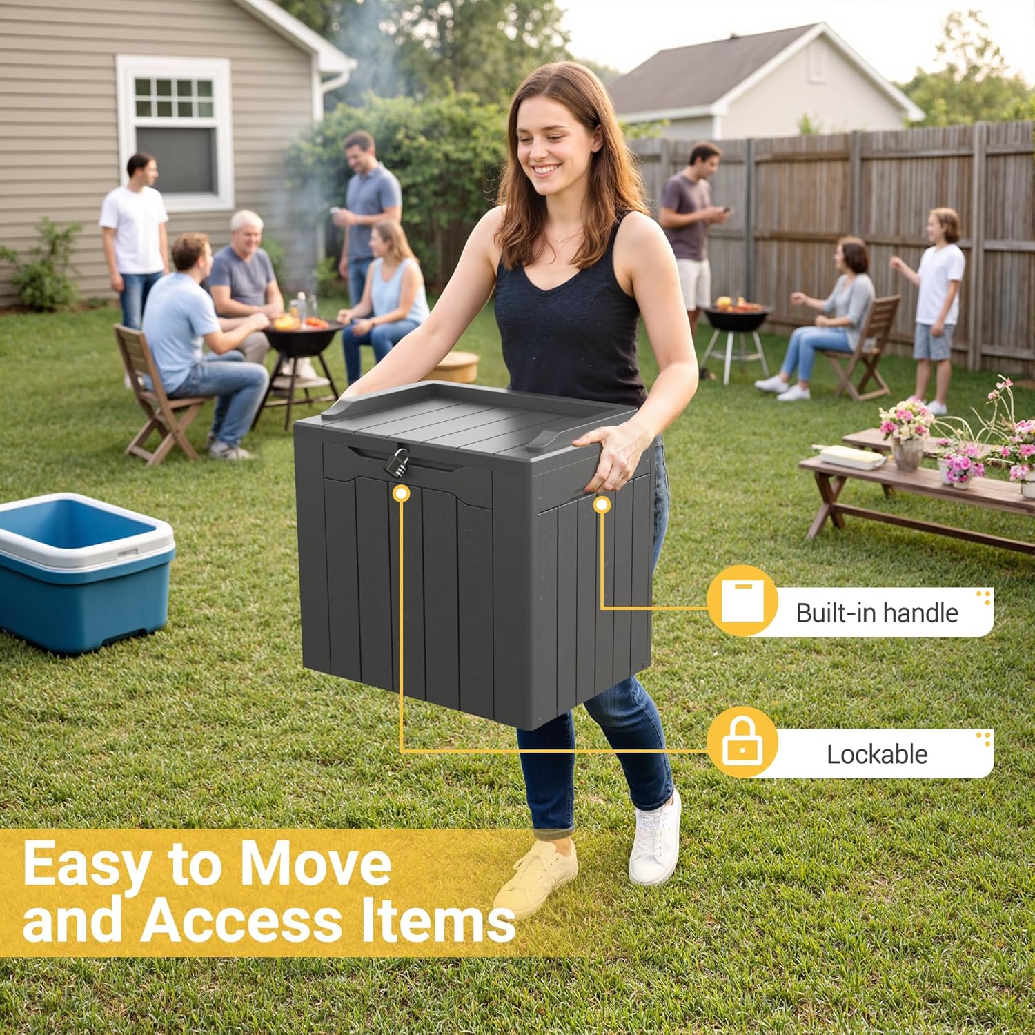 31 Gallon Outdoor Storage Box  - Outdoor Furniture For Pool review and price