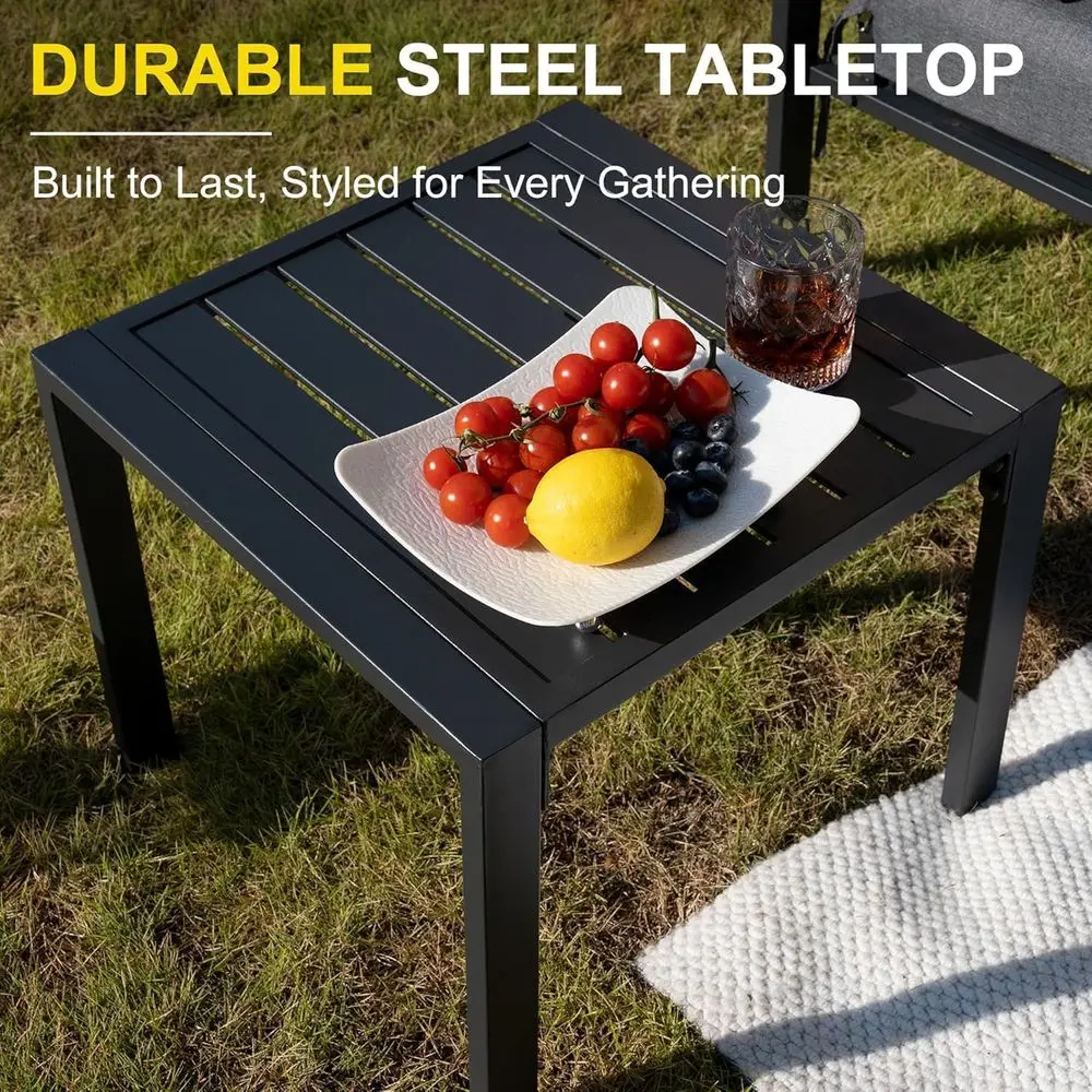 5-Piece Outdoor Patio Furnitur - Outdoor Furniture Grey review and price