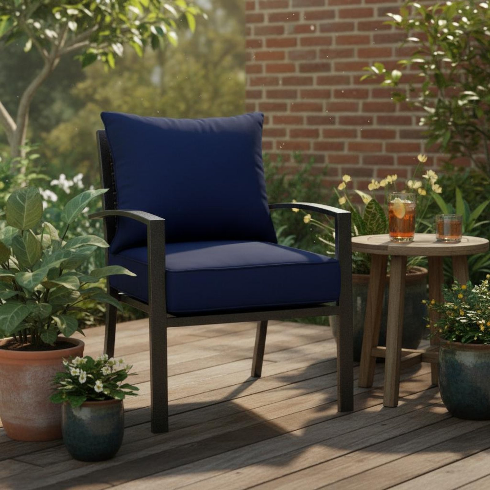 Patio Chair Pad Hidden Closure - Outdoor Furniture Cushions review and price