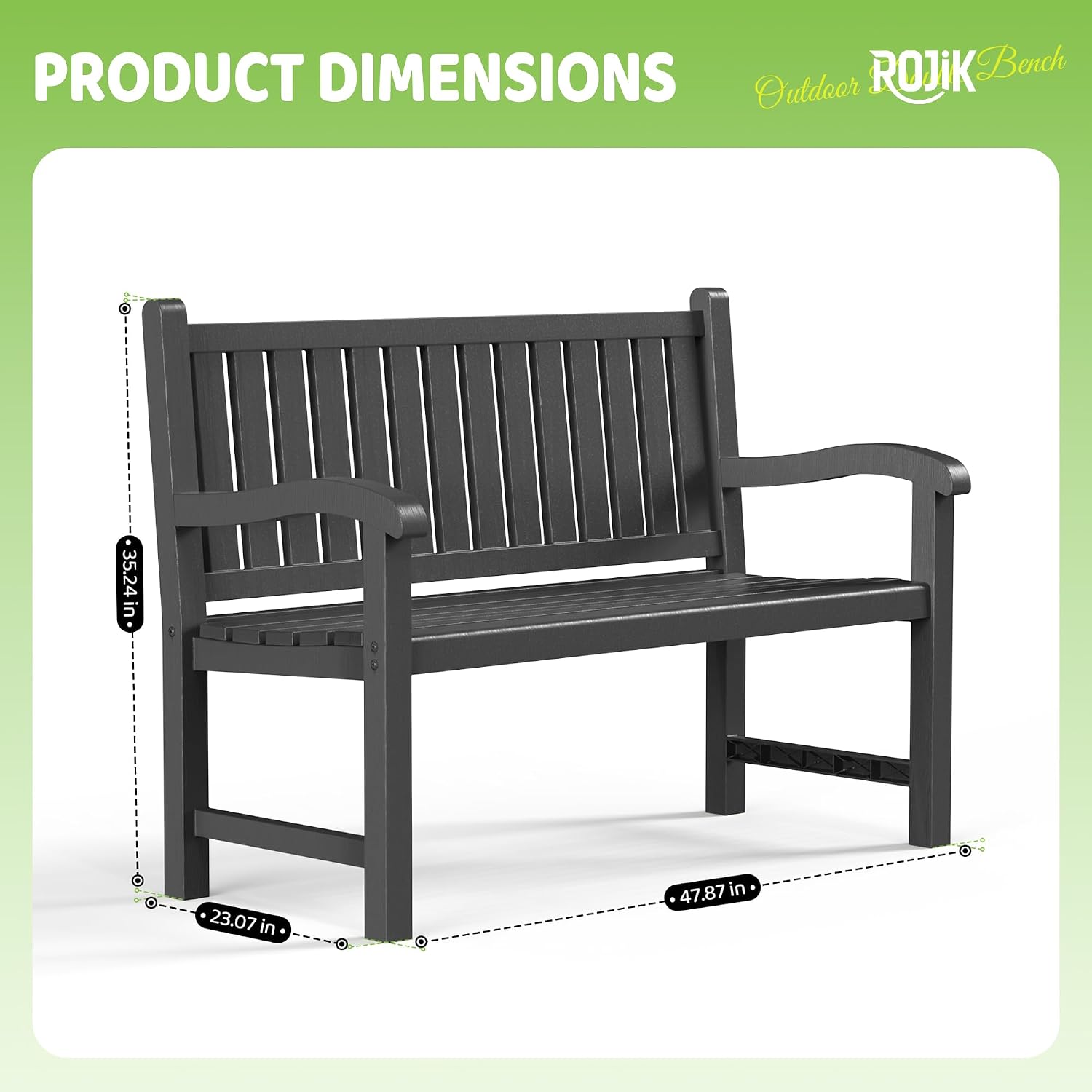Outdoor Bench 2-Person Resin P - Outdoor Furniture Resin review and price